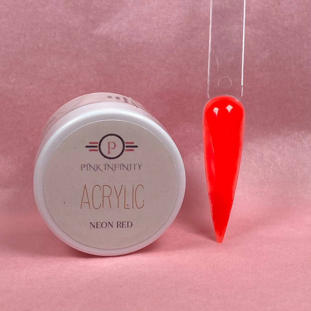 Neon Red Acrylic Powder